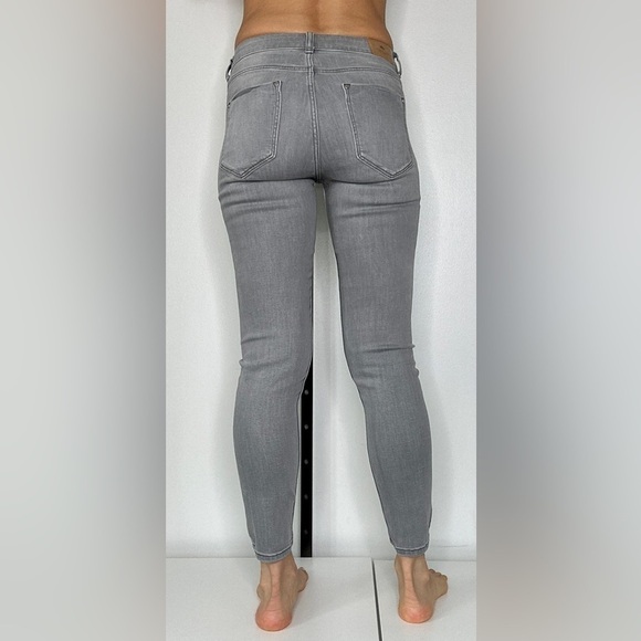 Zara Women's Gray Skinny Low Rise Jeans Stretch Denim – Size 4 - Picture 4 of 5